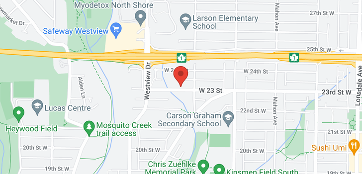 map of 526 W 23RD STREET